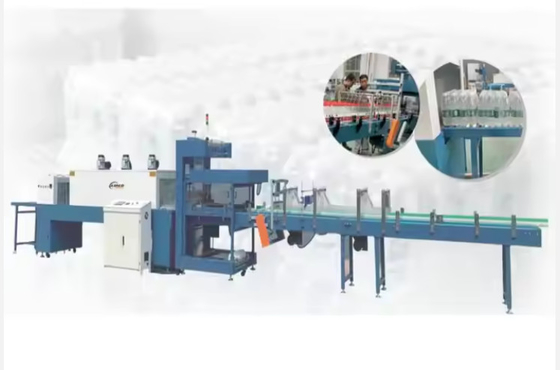 Straight-line heat-shrink packaging machine