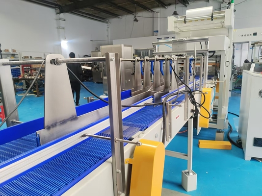 Straight-line heat-shrink packaging machine