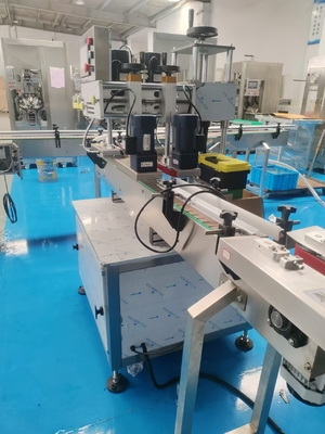 automatic small desktop oil paste honey viscous liquid round bottle bottling filling capping labeling machine production line