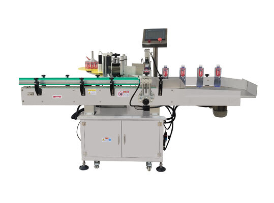 Automatic Essential Oil Plastic Bottle Label Sticker Tabletop Double Side Round Bottle Labeling Machine With Date Coder