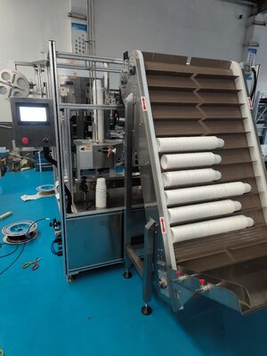 AUTOMATIC ICE CREAM CUP SHRINK SLEEVE LABELING MACHINE with HIGH SPEED