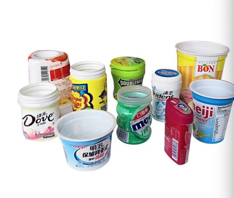AUTOMATIC ICE CREAM CUP SHRINK SLEEVE LABELING MACHINE with HIGH SPEED