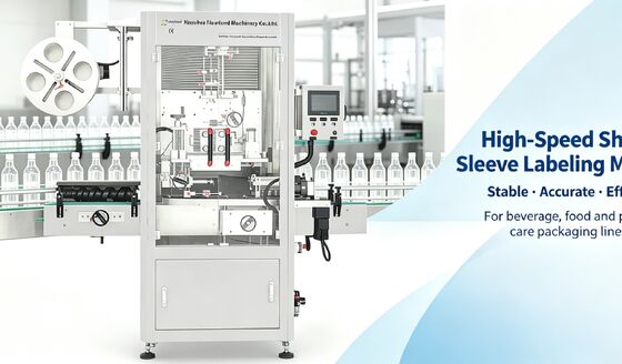 High Precision Sleeve Applicator with Heat Tunnel for Adjustable Temperature Shrink System for Bottles Cans and Containers