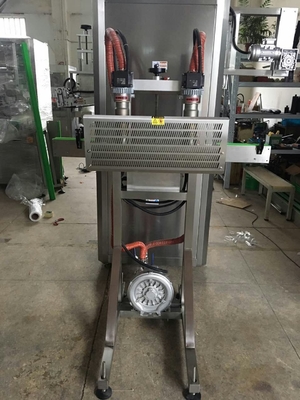 Small Heat Tunnel for Cap Tamper Evident Band Sealing with Two Heating Guns