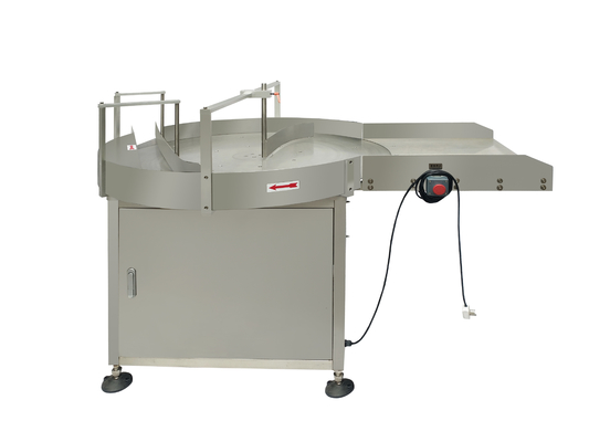 Accumulation & Sorting Turntable for storage, finishing and feeding of glass bottles to the production process
