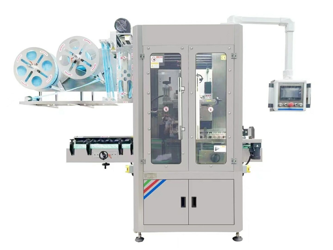 High Speed Sleeve Applicator for PET/ PVC/ PE/ OPS/PE Labels Oem Accepted High Labeling Speed 30-400 Pcs/min
