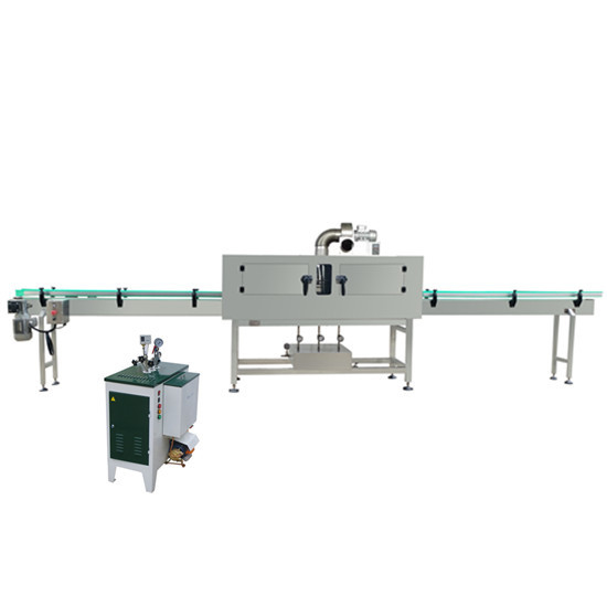 0.4-0.6Mpa Steam Pressure Shrink Packing Machine for Glass/Metal/Plastic Bottles