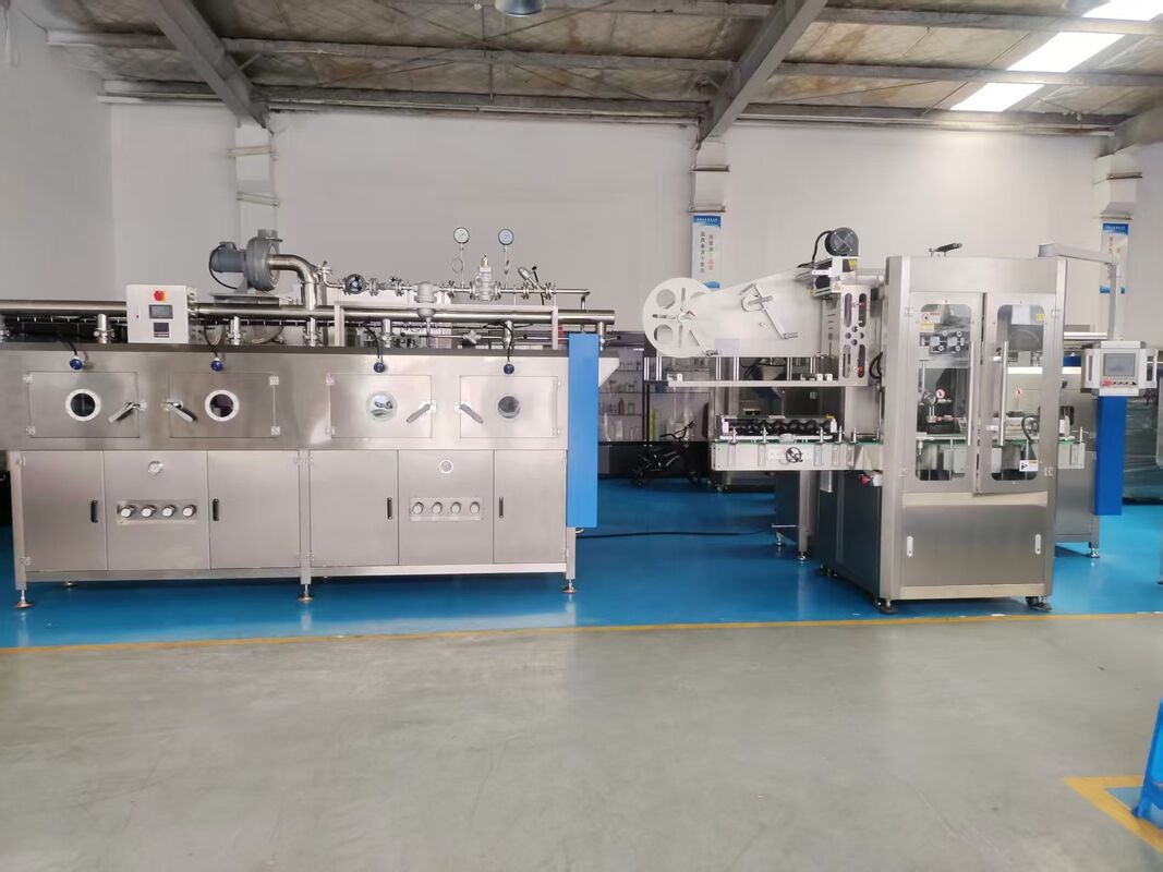 Automatic Sleeve Applicator with Heat Tunnel & Steam Tunnel for Plastic and Glass Bottle Lableing