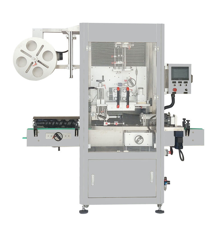 High Precision Sleeve Applicator with Heat Tunnel for Adjustable Temperature Shrink System for Bottles Cans and Containers