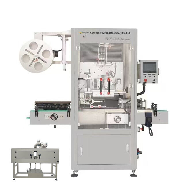 Automatic Shrink Sleeve Label Applicator PVC Label Shrink Sleeve Labeling Machine with Steam Shrink Tunnel for Bottles