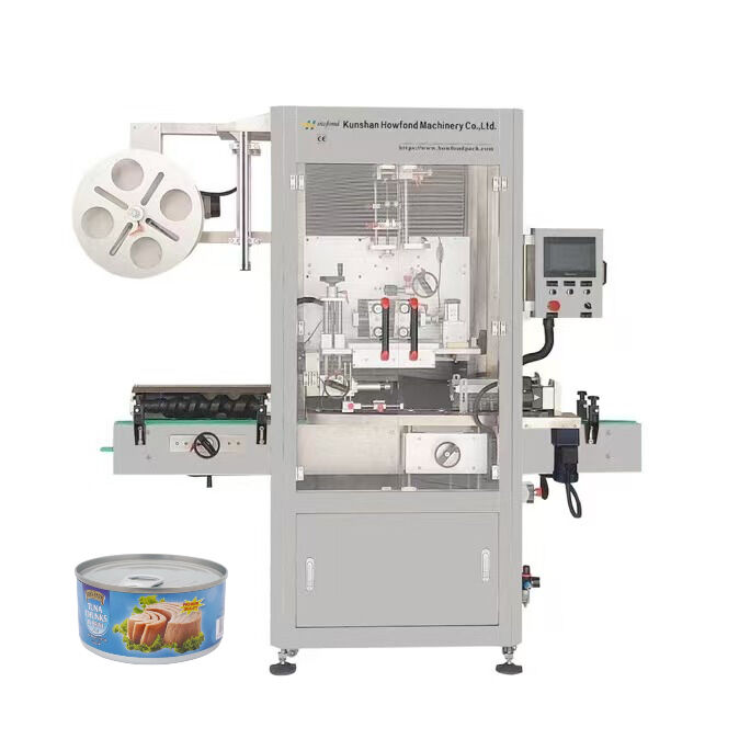Automatic Shrink Sleeve Labelling Machine for Canned Fish Products