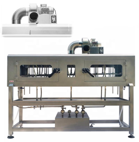 shrink lable steam tunnel with conveyor and steam generator for big bottle label shrinking